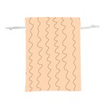 Lines Pattern Wiggly Minimal Print Lightweight Drawstring Pouch (M) Front