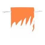 Orange Background Halloween Lightweight Drawstring Pouch (S) Back