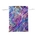 Amethyst flow Lightweight Drawstring Pouch (M) Back