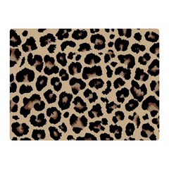 Leopard Animal Skin Patern Two Sides Premium Plush Fleece Blanket (mini) by Bedest