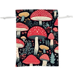 Mushrooms Psychedelic Lightweight Drawstring Pouch (xl) by Grandong