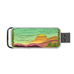Painting Colors Box Green Portable Usb Flash (one Side) by Bedest