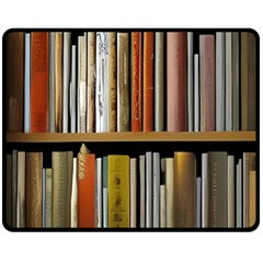 Book Nook Books Bookshelves Comfortable Cozy Literature Library Study Reading Reader Reading Nook Ro Two Sides Fleece Blanket (medium) by Maspions