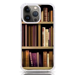 Books Bookshelves Office Fantasy Background Artwork Book Cover Apothecary Book Nook Literature Libra Iphone 13 Pro Tpu Uv Print Case by Grandong