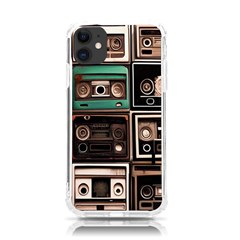 Retro Electronics Old Antiques Texture Wallpaper Vintage Cassette Tapes Retrospective Iphone 11 Tpu Uv Print Case by Grandong