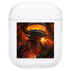 Dragon Fire Fantasy Art Soft Tpu Airpods 1/2 Case by Maspions