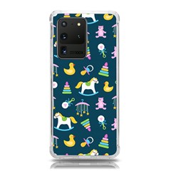Cute Babies Toys Seamless Pattern Samsung Galaxy S20 Ultra 6 9 Inch Tpu Uv Case by Apen