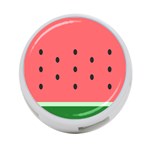 Watermelon Melon Fruit Healthy Food Meal Breakfast Lunch Juice Lemonade Summer 4-Port USB Hub (Two Sides) Back