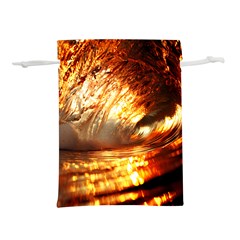 Wave Art Mood Water Sea Beach Lightweight Drawstring Pouch (s) by Maspions