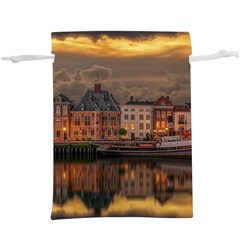 Old Port Of Maasslui Netherlands Lightweight Drawstring Pouch (xl) by Maspions