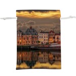 Old Port Of Maasslui Netherlands Lightweight Drawstring Pouch (XL) Back