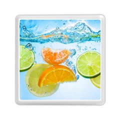 Fruits, Fruit, Lemon, Lime, Mandarin, Water, Orange Memory Card Reader (square) by nateshop