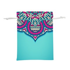 Mandala Blue Lightweight Drawstring Pouch (s) by goljakoff