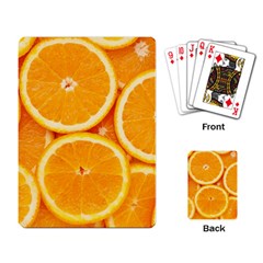 Oranges Textures, Close-up, Tropical Fruits, Citrus Fruits, Fruits Playing Cards Single Design (rectangle) by nateshop