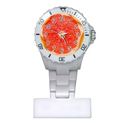 Grapefruit-fruit-background-food Plastic Nurses Watch by Maspions