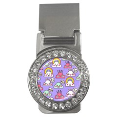 Cloud Seamless Pattern Money Clips (cz)  by Apen