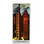 Sci-fi Futuristic Science Fiction City Neon Scene Artistic Technology Machine Fantasy Gothic Town Bu Samsung Galaxy Note 20 TPU UV Case Front
