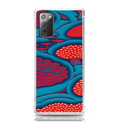 Vintage Ornate Mushroom Leafage Wallpaper Samsung Galaxy Note 20 Tpu Uv Case by Apen