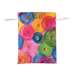 Colorful Abstract Patterns Lightweight Drawstring Pouch (s) by Maspions