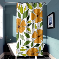 Flower Petal Plant Leaves Shower Curtain 36  X 72  (stall)  by Maspions