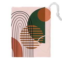 Line Forms Art Drawing Background Drawstring Pouch (4xl) by Maspions