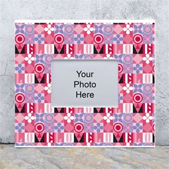 Scandinavian Abstract Pattern White Wall Photo Frame 5  X 7  by Maspions