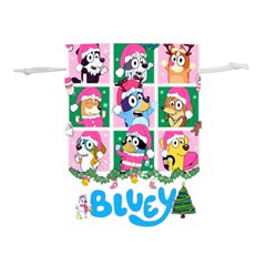 Bluey Christmas Lightweight Drawstring Pouch (l) by avitendut