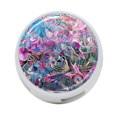 Pink Swirls Flow 4-port Usb Hub (one Side) by kaleidomarblingart