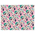 Multi Colour Pattern Two Sides Premium Plush Fleece Blanket (Baby Size) 40 x30  Blanket Back