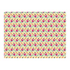 Summer Watermelon Pattern Two Sides Premium Plush Fleece Blanket (mini) by designsbymallika