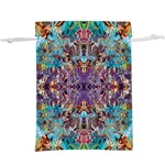 Amethyst on turquoise Lightweight Drawstring Pouch (XL) Front