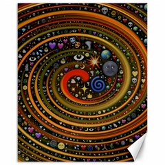 Swirl Vortex Emoji Cyclone Motion Art Canvas 16  X 20  by Paksenen