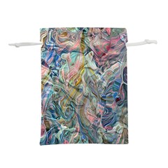 Abstract Flows Lightweight Drawstring Pouch (m) by kaleidomarblingart