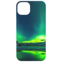 Iceland Aurora Borealis Iphone 15 Pro Black Uv Print Pc Hardshell Case by Proyonanggan