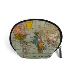 Vintage World Map Accessory Pouch (small) by Proyonanggan