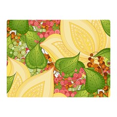 Pattern Texture Leaves Two Sides Premium Plush Fleece Blanket (mini) by Proyonanggan