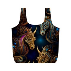 Pattern With Horses Full Print Recycle Bag (m) by 2607694a