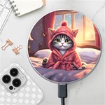 Cat 2 Wireless Fast Charger(White) Front