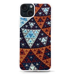 Fractal Triangle Geometric Abstract Pattern Iphone 15 Tpu Uv Print Case