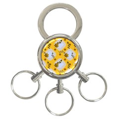 Art Pattern Design Background 3-ring Key Chain by Proyonanggan