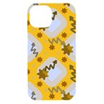 Art Pattern Design Background iPhone 15 Black UV Print PC Hardshell Case Front