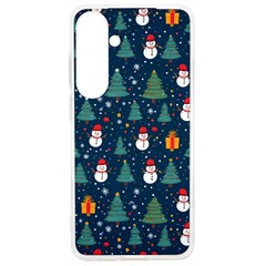 Snow Snowman Tree Christmas Tree Samsung Galaxy S24 Ultra 6 9 Inch Tpu Uv Case by Ravend