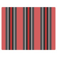 Rosa Grau Streifen Two Sides Premium Plush Fleece Blanket (teen Size) by 2607694c