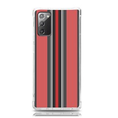 Dunkelrot4 Rosa Grau Streifen Dunkelrot3 Samsung Galaxy Note 20 Tpu Uv Case by 2607694c