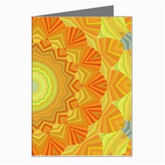 Sunshine Sunny Sun Abstract Yellow Greeting Card by Ravend