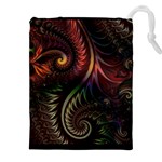 Fractal 1 Drawstring Pouch (4XL) Front