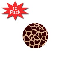 Animal Print Girraf Patterns 1  Mini Magnet (10 Pack)  by Ket1n9
