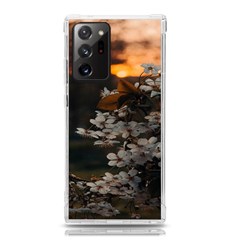 White Flower Samsung Galaxy Note 20 Ultra Tpu Uv Case by Azkajaya