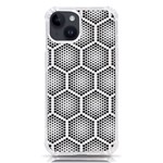 Halftone Tech Hexagons Seamless Pattern iPhone 14 TPU UV Print Case Front