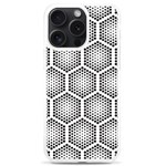 Halftone Tech Hexagons Seamless Pattern iPhone 15 Pro Max TPU UV Print Case Front